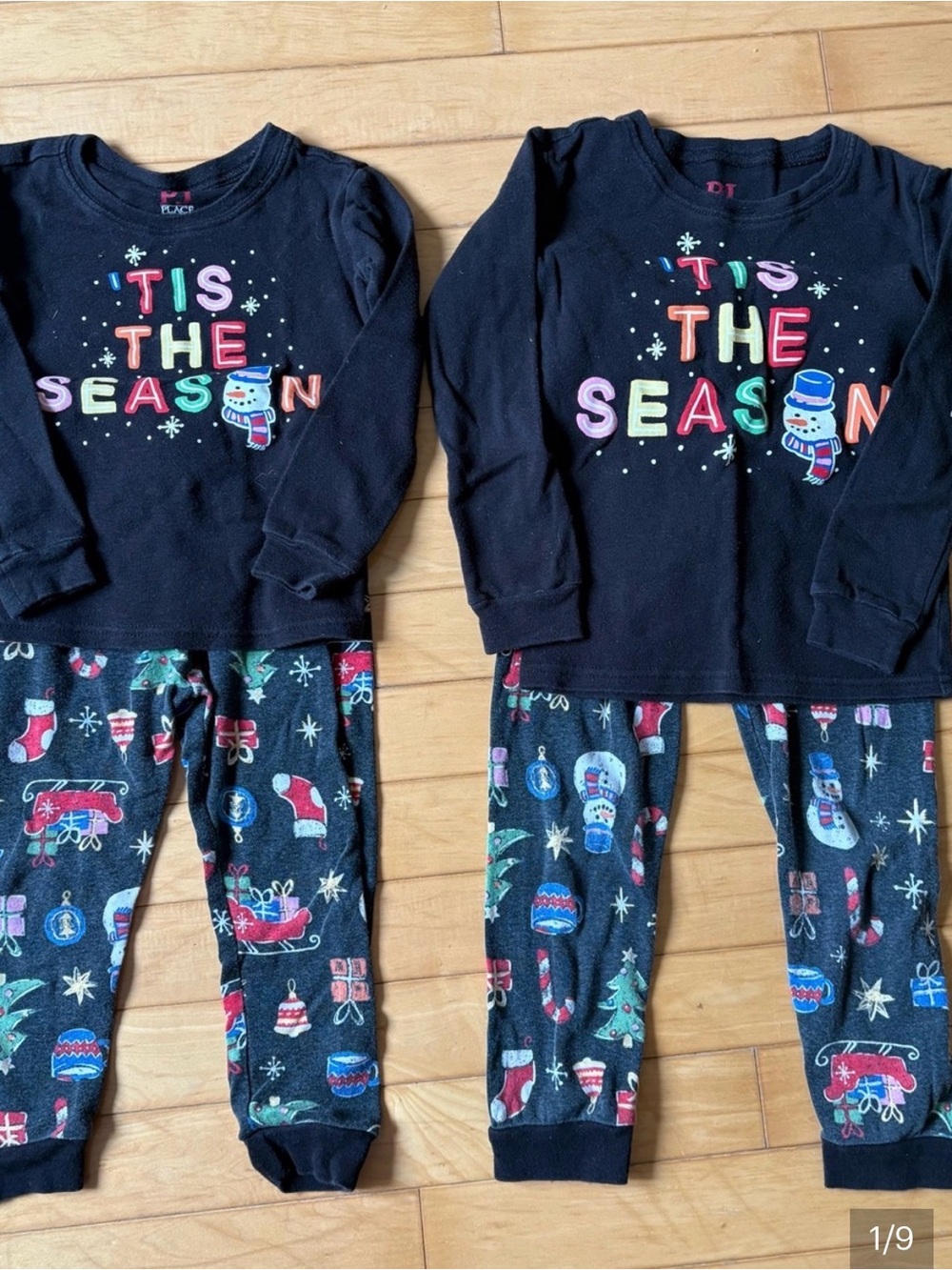 Carter's Black 'Tis The Season Pajama
